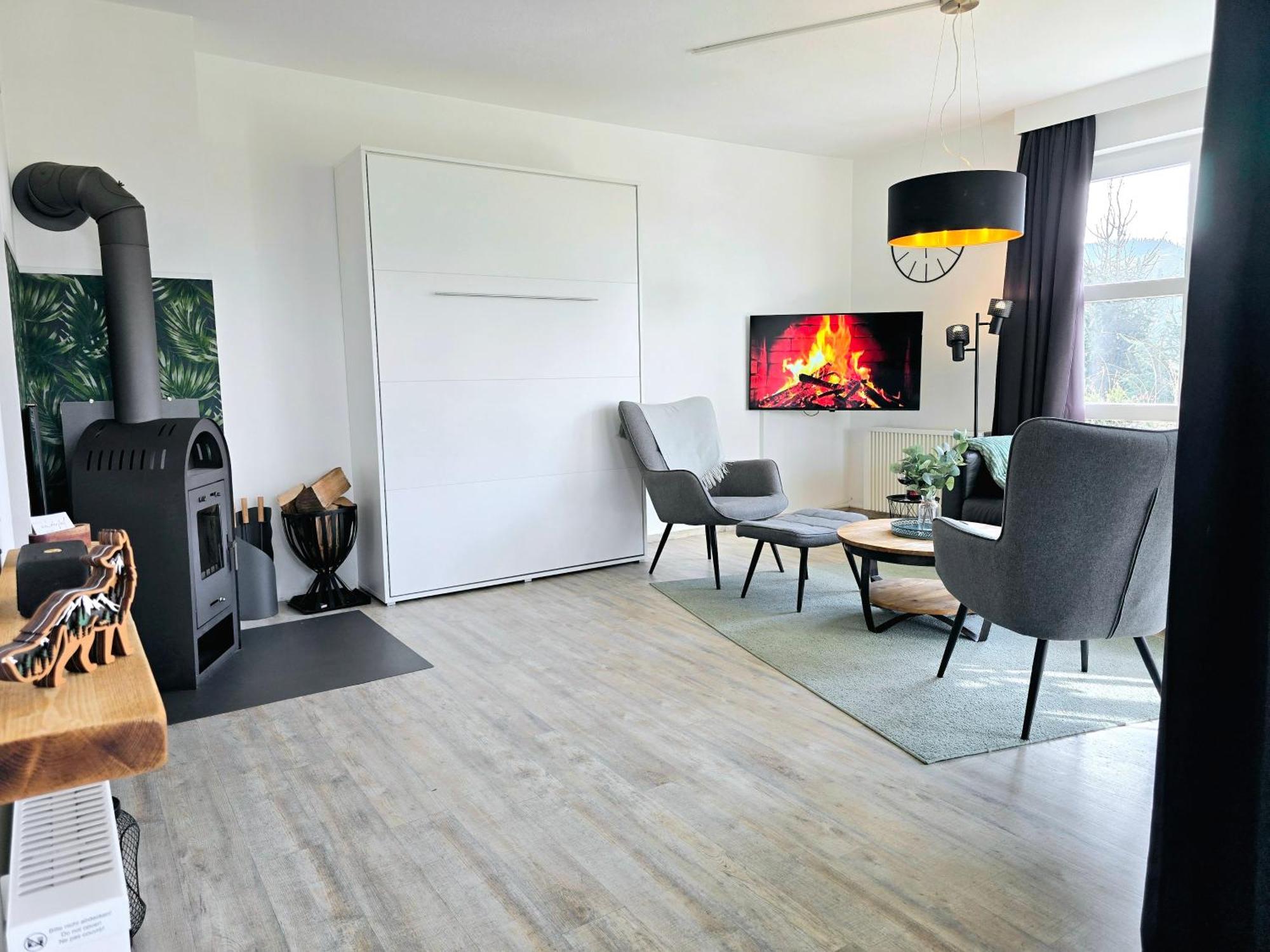 Ferienwohnung Fuchsbau Mit Kamin & Terrasse & Hunde Винтерберг Экстерьер фото