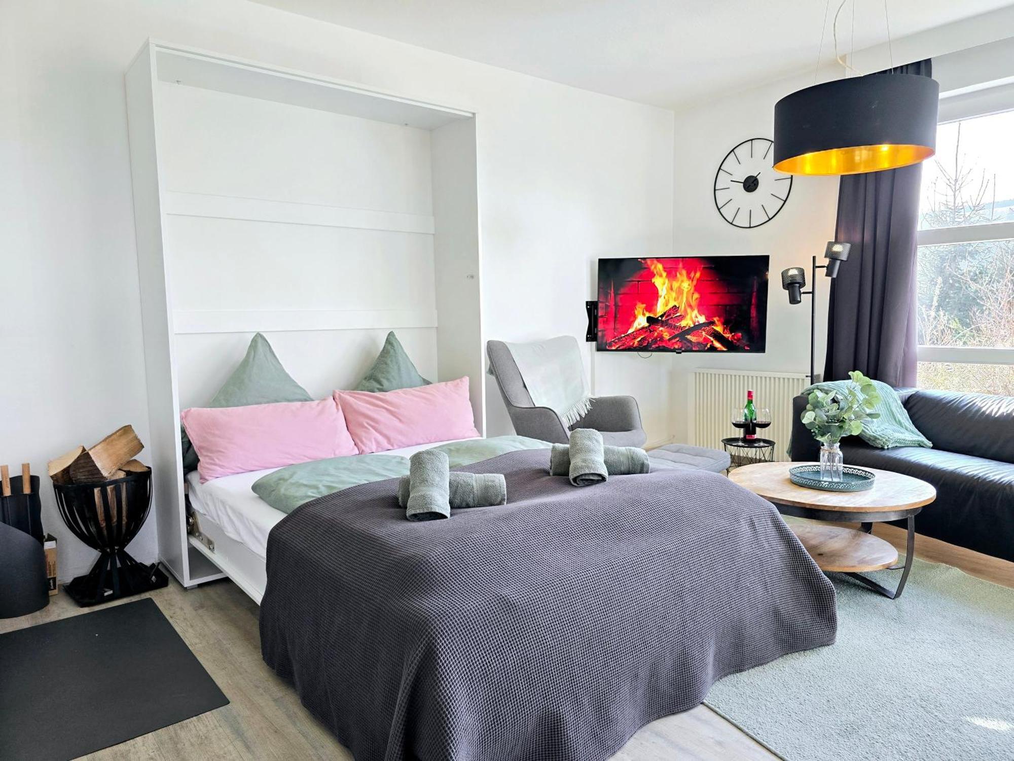 Ferienwohnung Fuchsbau Mit Kamin & Terrasse & Hunde Винтерберг Экстерьер фото